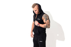 Mutaria Zip Sleeveless Hoodie Black – Bild 2