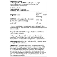 Applied Nutrition Ashwagandha KSM-66  60 caps (BBS Sale) – Bild 2