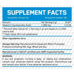 Everbuild Nutrition Vitamin C Powder 200g (MHD-Ausverkauf) – Bild 2