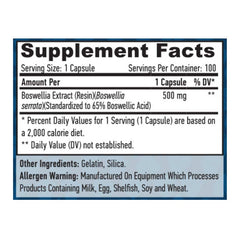 Haya Labs Boswellia 500mg / 100 caps – Bild 2