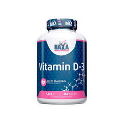 Haya Labs Vitamin D3 - 1000 IU - 250 Softgels – Bild 1