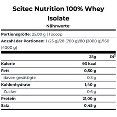 Scitec Nutrition 100% Whey Isolate – Bild 2