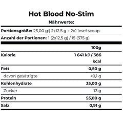 Scitec Nutrition Hot Blood No-Stim Pre-Workout (375 g) – Bild 2
