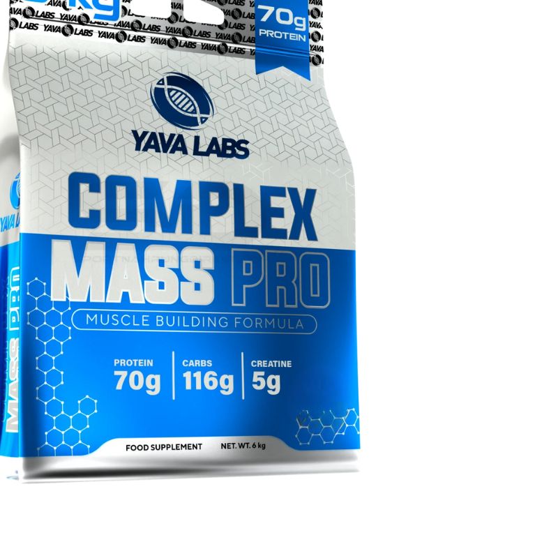 Yava LabsÂ® Complex Mass Pro Massgainer mit 35% Protein Strawberry